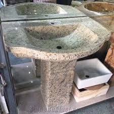 Use your fingers or a spoon to sprinkle the baking soda in the basin of the sink, until the ceramic has been fully coated. Yellow Granite Sink Basin Kitchen Sinks Wash Basins Round Sinks Basins From China Stonecontact Com