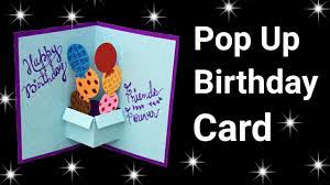 They are great for any occasion. Easy Pop Up Birthday Card For Beginners Pop Up Birthday Card Friendship Day Card Youtube