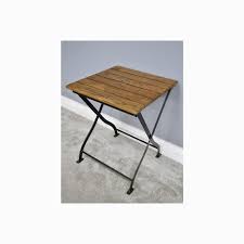Folding Wooden Slatted Garden Table