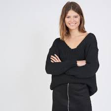 Tissu en grosse maille tissu en laine mélangée col rond manches longues couture tombante sur l'épaule. Ø¹ÙÙØ§Ù ÙØ§ÙÙØ§Ø¦ÙØ© ÙØ¬ÙÙØ±Ø§Øª Pull Noir Large Femme Findlocal Drivewayrepair Com