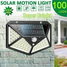 100led Solar Power Pir Motion Sensor Wall Light Outdoor Walkway Garden Lamp Ip65 Solar Lamp Sol Outdoor Wall Lighting Solar Motion Lights Solar Wall Lights