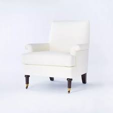 studio mcgee with threshold for target moore house interiors upholstered arm chair upholstered chairs dark brown furniture