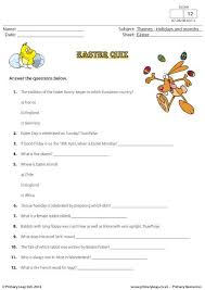 You merely print the answer out if you have the students fill out a brief type with their answers. Primaryleap Co Uk Easter Quiz Worksheet Easter Quiz Easter Lessons Easter Readings