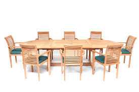Deauville 8 Seater Teak Garden Furniture Set Patio Furniture Dining Set Apartment Patio Furniture Teak Garden Furniture