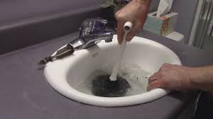 plunge a clogged bathroom sink youtube