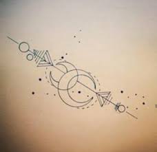 What Does This Mean I Ve Been Looking At Getting A Pisces Tattoo And When I Search For Inspiration I Ke Gemini Tattoo Geometric Tattoo Geometric Arrow Tattoo