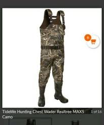 Details About Tidewe Chest Wader Camo Hunting Wader For Men Waterproof Max5 Realtree Size 7