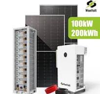 Growatt Inverter Price 100kw Hybrid Inverter 100 Kw 100kwh 200kwh 400kwh  Solar Power System