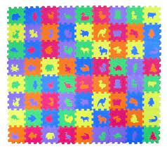 Foam puzzle pieces for the floor. Animal Zoo Educational Foam Puzzle Floor Mat For Kids 72 Pieces 6 X6 Squares Blocks Covers 18 Sq Ft Foam Playmat H Floor Mats Kids Flooring Kid Floor Mats