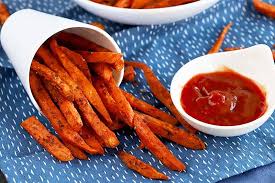Cutting sweet potato fries with a fry cutter. Cajun Oven Baked Sweet Potato Fries Recipe Foodal