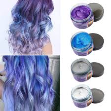 Still purple as it fades, doesn't go red or blue. Hair Wax 4 Colors Kit Temporary Hair Color Easy To Rinse Out Hair Coloring Mud Dye Cream Gray Blue White Purple Walmart Com Walmart Com