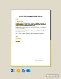 Free 11 Sample Letter Of Intent For A Job In Pdf Ms Word Google Docs Pages Ms Outlook
