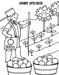Download this adorable dog printable to delight your child. Johnny Appleseed Coloring Pages Dibujo Para Imprimir Johnny Appleseed Coloring Pages Johnny Appleseed Day Is September 26th Learn The Legend Of Johnny Appleseed Dibujo Para Imprimir
