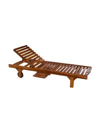 De par son style intemporel épuré et de par son confort et sa robustesse , il vous invite à vous prélasser sur votre terrasse, ou au bord de votre piscine. Bain De Soleil Design En Teck Huile A Roulettes Haut De Gamme