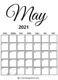 Make every day count with our free 2021 printable calendars. Cute May 2021 Printable Calendar For Mothers Day And Memorial Day