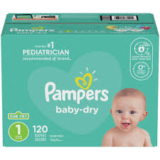 Assuming a starting weight of 6 lbs they will be in size 1 diapers for 4 months. Pampers Baby Dry Size 1 Diapers 120 Ct Ralphs