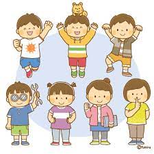 クリップアート いろいろなポーズの子どもたちのイラスト 子供と動物のイラスト屋さん イラストレーターわたなべふみ のブログ kids clipart clip art free illustrations