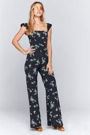 Download floral pattern stock vectors. Flynn Skye Bardot Jumpsuit Tiny Gathers Floral Imwim