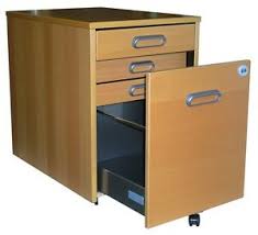 Ikea Galant Roll Container With 4 Drawers In Beech 101 169 67 Ebay