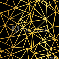 Maybe you would like to learn more about one of these? Vector Black And Gold Foil Geometric Mosaic Triangles Repeat Seamless Pattern Background Can Be Used For Fabric Wallpaper Stationery Packaging Stock Vector Adobe Stock