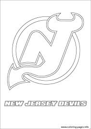 Print New Jersey Devils Logo Nhl Hockey Sport Coloring Pages New Jersey Devils Sports Coloring Pages Nhl Logos