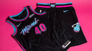 The miami heat continue last year's vice campaign with 1980's black city edition uniform. La Nba Ha Rilasciato Le Jersey City Edition 2018 19