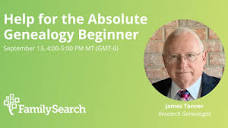 Help for the Absolute Genealogy Beginner - YouTube