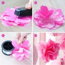 *please subscribe for more videos like this!*a very quick and pretty flower to layer, use an an embellishment, decorate a package, or turn it into a hair cli. Tissue Glitter Tulle Flower Poms From The Swan Princess Party Anders Ruff Custom Designs Llc