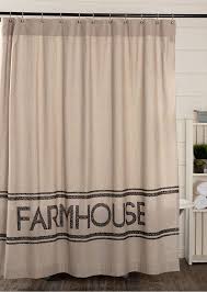 Sawyer Mill Farmhouse Shower Curtain Cotton Rustic Grain Feed Sack Vhc Primitive Vhc Farm Farmhouse Shower Curtain Farmhouse Shower Primitive Shower Curtains