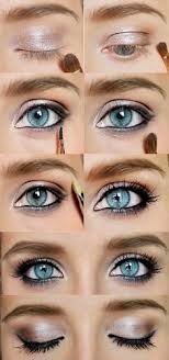 To apply cream eye shadow, use only synthetic brushes; Spaglo Makeup Application Guide Apply Eyeshadow
