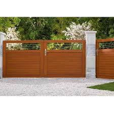 Portail Battant Bois Fontaine Portail Decoration Exterieur Lapeyre