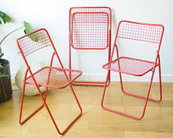 1980s Vintage Ikea Ted Net Chairs By Niels Gammelgaard Etsy Metal Folding Chairs Chair Metal Chairs