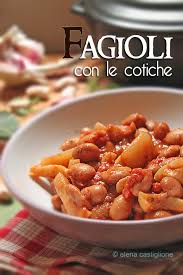 500 grammi di fagioli di lamon, 650 grammi di cotiche pulite, 1 costa di sedano, 2 spicchi d'aglio, 2 cipolle piccole. Fagioli Con Le Cotiche Lazio Gourmand