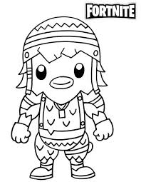 Download and print these fortnite coloring pages for free. Chibi Cluck Fortnite Coloring Page Free Printable Coloring Pages For Kids