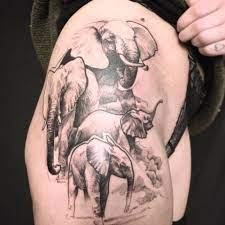 Inspirational Elephant Tattoo Design Ideas That You Will In 2021 Elephant Thigh Tattoo Elephant Tattoo Design Elephant Tattoo