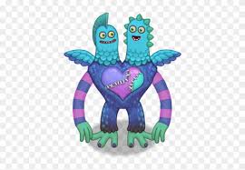 When this monster is idle, it stays in tempo by slowly shifting its body side to side. My Singing Monsters Season Of Love Big Blue Bubble My Singing Monsters Rare Schmoochle Free Transparent Png Clipart Images Download