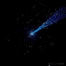 Blue shooting star graphic art, meteor shower icon, meteor shower across the sky, blue, angle, white png. Shooting Star Gifs Tenor