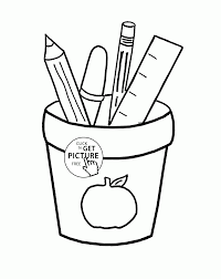 39+ art supplies coloring pages for printing and coloring. School Supplies Coloring Page For Kids School Coloring Pages Printables Free Wuppsy C Preschool Coloring Pages School Coloring Pages Coloring Pages For Kids
