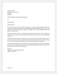 Please change my address on. Letter Of Intent For Cleaning Services Document Hub