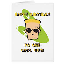 Use this presentation to talk about targets, services and types of social gatherings and make your clients have a good time. Happy Birthday Cool Guy Card Zazzle Com