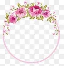 Flores Frontera Rose Frontera Flor Rosa Frontera Borde Rosa Png Y Psd Flores De Color Rosa Flores Retro Modelos De Tarjetas
