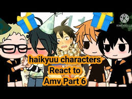 This is a partial character sheet for haikyuu!!, containing characters affiliated with karasuno high school. Haikyuu Characters React To Amv Part 6 Happy Early Birthday Yams Youtube