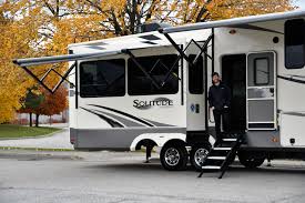 Dual entry five slides residential refrigerator private bedroom fireplace after spending your first night in this north point fifth wheel, you will. Grand Design Solitude S Class Road Test Rv Lifestyle Magazine Rv Lifestyle Magazine