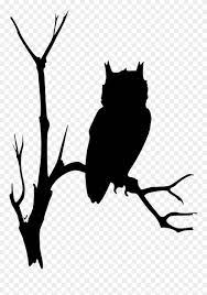 Owl In Tree Silhouette Clipart Animal Silhouette Owl Silhouette Silhouette Art