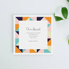All you need are the stamps! Personalised Change Of Address Cards Utterly Printable