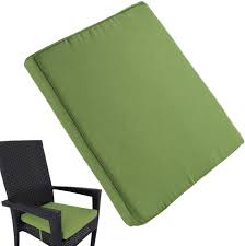 The 10 best outdoor chair cushions review 2019 on amazon!! Amazon Com Uheng 6 Pack Patio Outdoor Chair Cushions With Ties Seat Pads Mat Waterproof Removable Cover Comfort Memory Foam Nonslip For Garden Deck Picnic Beach Pool 18 X 18 Green Garden