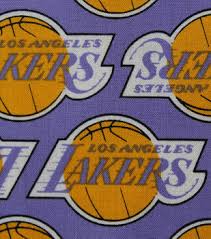 It is the principal symbol of the organization, representing decades of history and tradition. La Lakers Cotton Fabric Logo Joann
