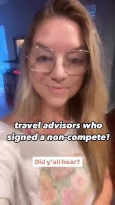 SAVE ‼️SHARE WITH YOUR FRIENDS in the travel industry. Part of my story is  I SIGNED A NON-COMPETE in my first go at being an agent. I worked for them  for MANY years and part of the reason I took 3 ...