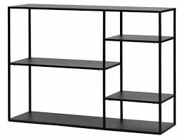 Metall Regal Schwarz Mit 4 Boden 120x87 5x35cm June Woood Regal Metall Schwarz Regal Schwarz Regal Metall