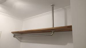 v2a l form kleiderstange zweiteilig garderobe stange garderobenstange garderobe edelstahl